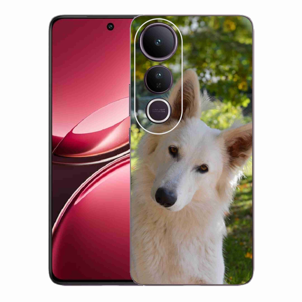 Gél védőhuzat mmCase a Vivo V50 Lite 4G/5G készülékhez - fehér svájci pásztor 1