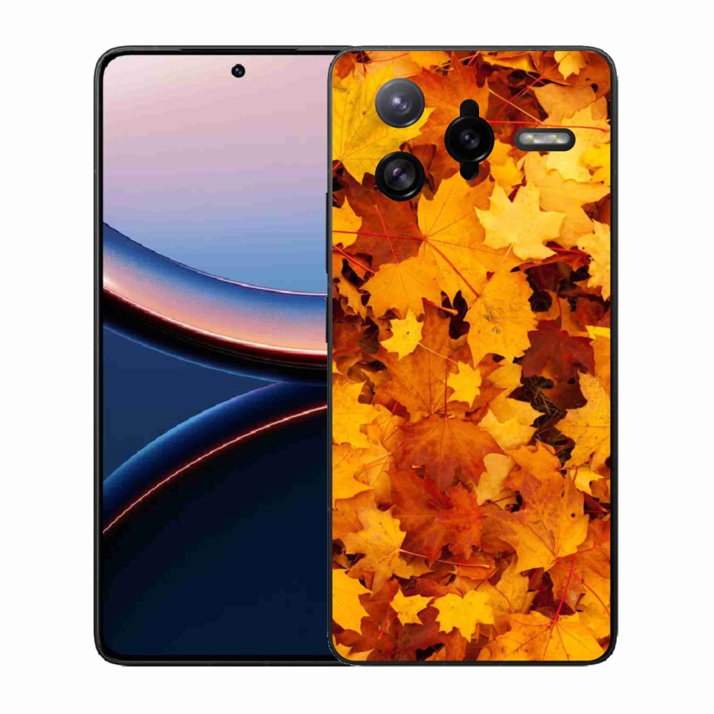 Gél borítás mmCase a Xiaomi Poco F7 Ultra számára - juharlevelek