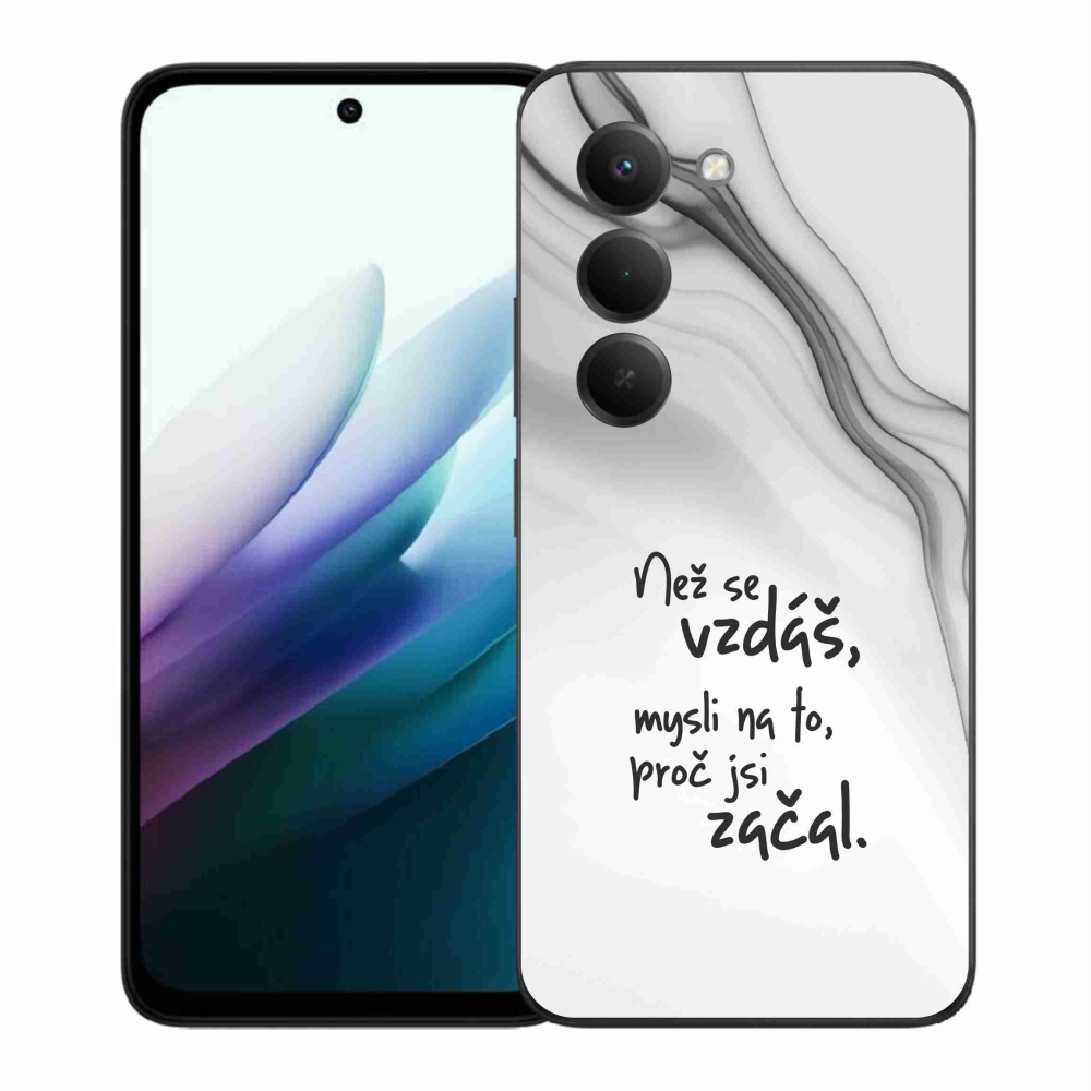 Gél borítás mmCase a Xiaomi Redmi 15 4G/5G (171mm) - idézet 2 fehér háttérrel