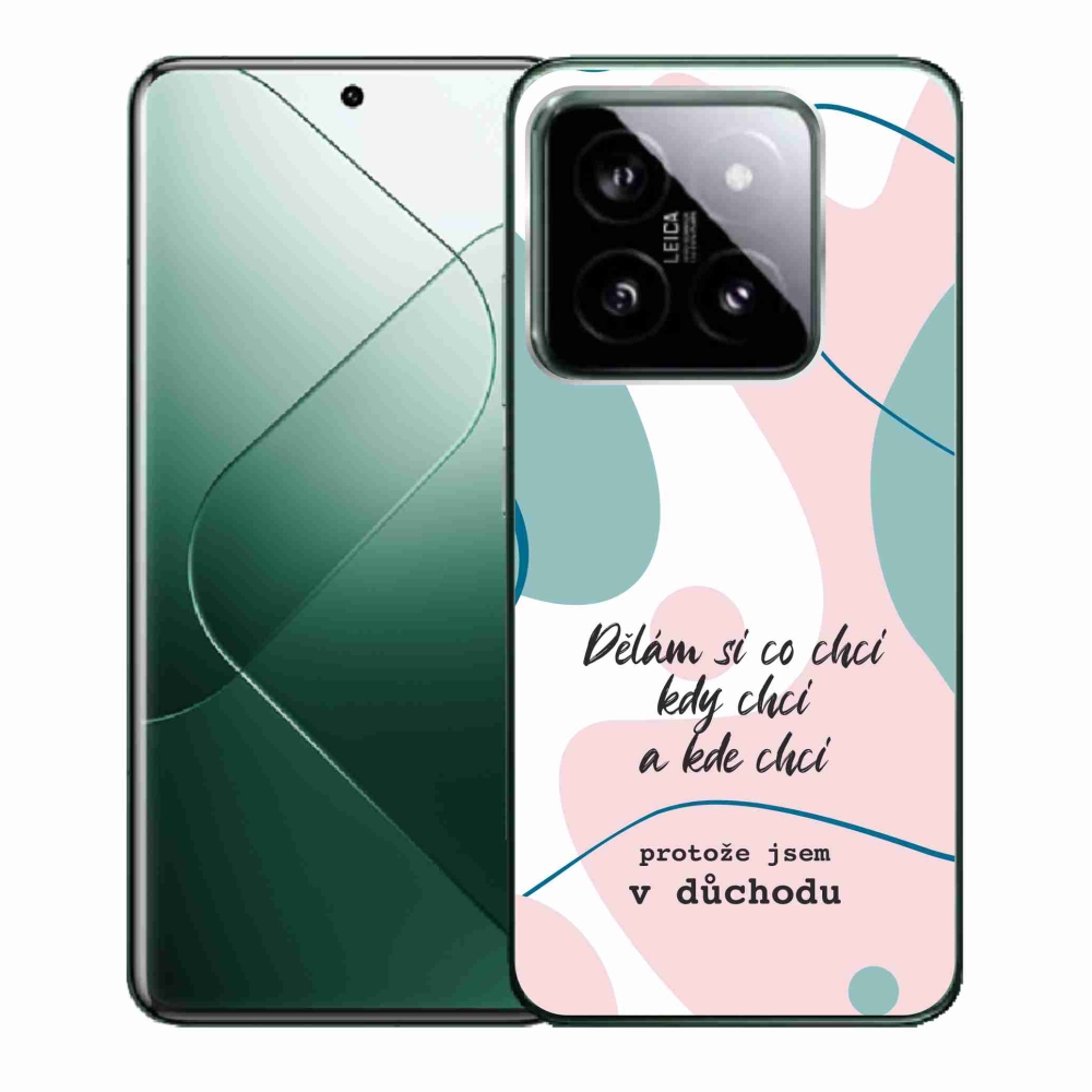 Gél borító mmCase a Xiaomi 14-hez - vicces szöveg 10 fehér háttérrel