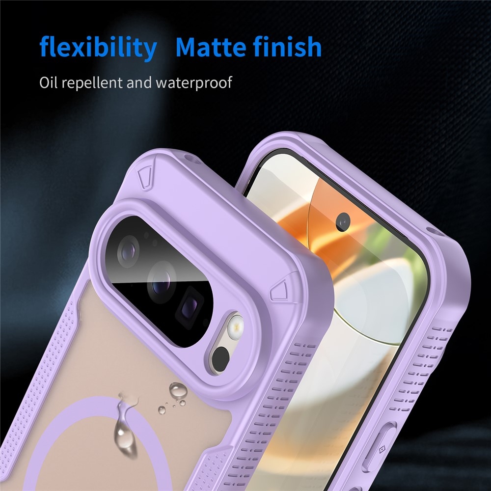 Froste tartós védőburkolat MagSafe-val a Google Pixel 10 Pro-hoz - lila