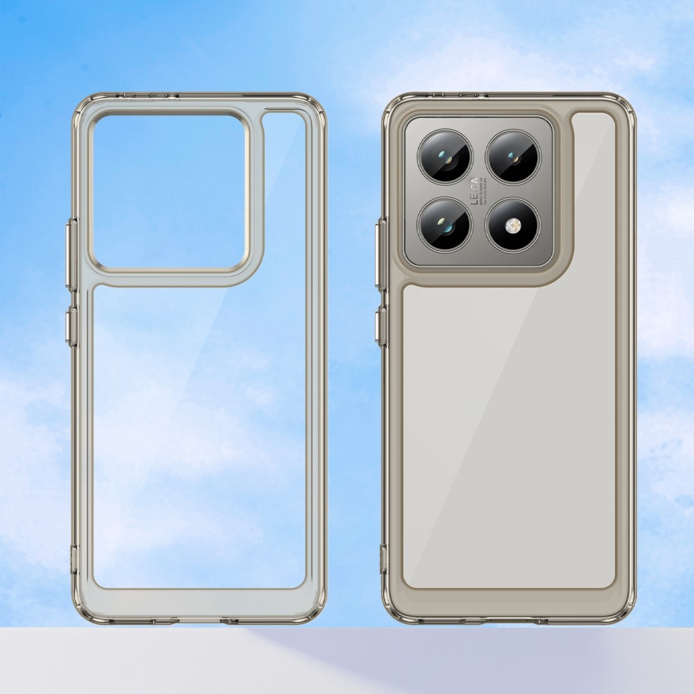 Gél tok fix hátlappal Xiaomi 14T/14T Pro készülékhez - szürke