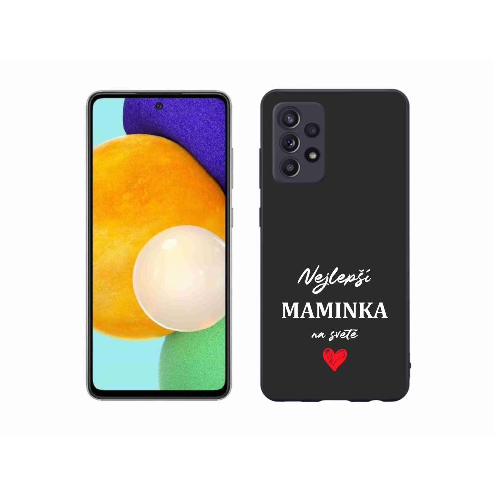 Gél borító mmCase Samsung Galaxy A52s 5G - legjobb anya 1 fekete háttér