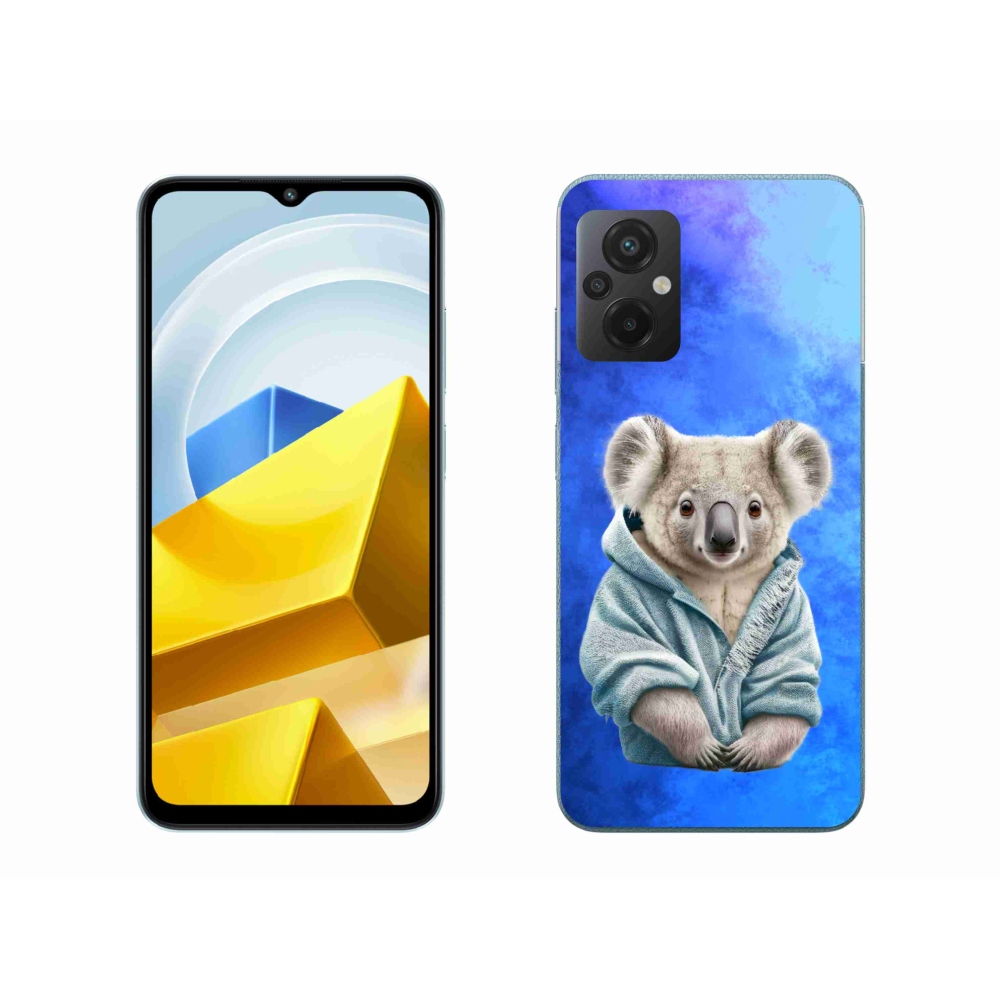 Gél borítás mmCase a Xiaomi Poco M5 4G-hez - koala pulóverben