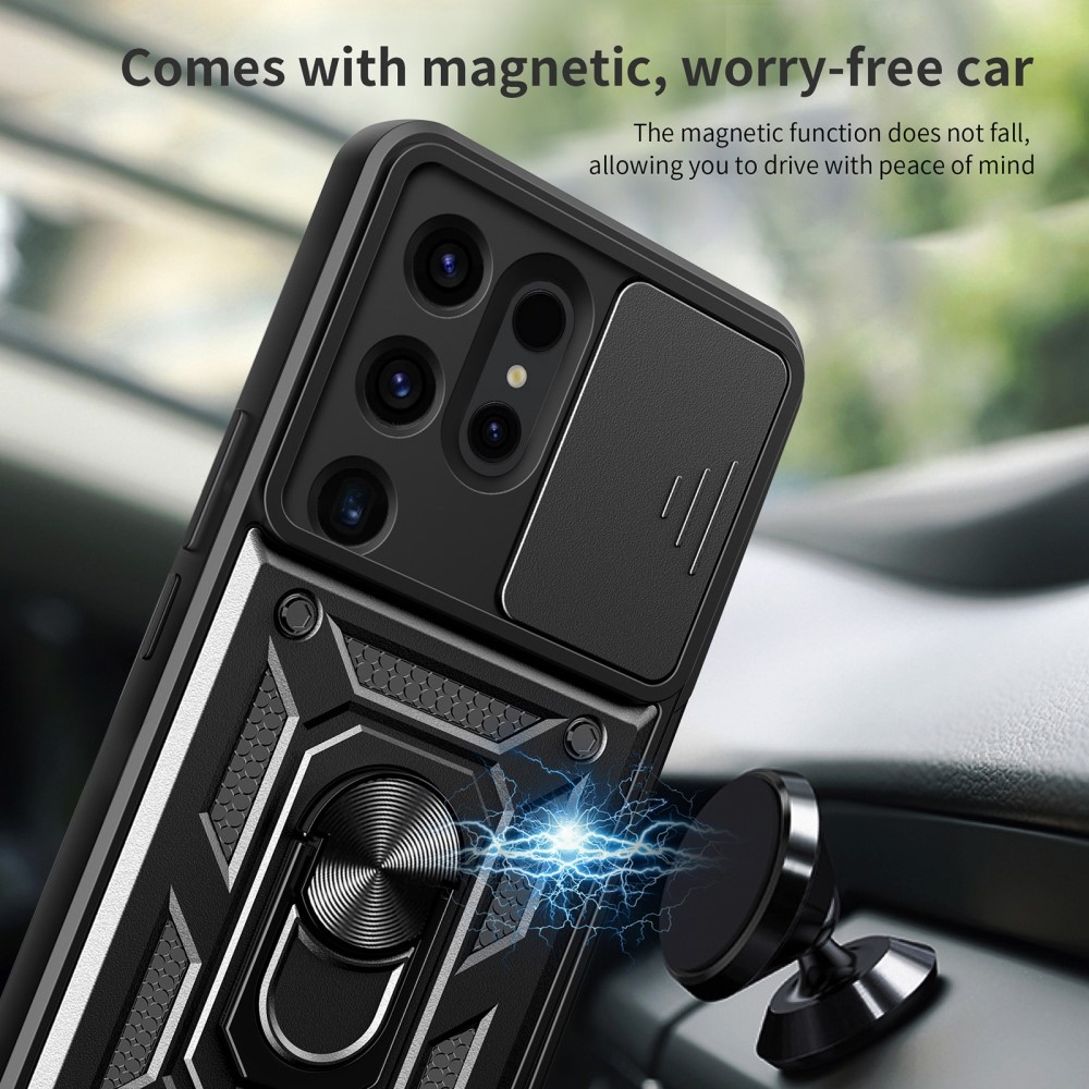 Csúszásálló borítás Samsung Galaxy S24 Ultra készülékhez - fekete