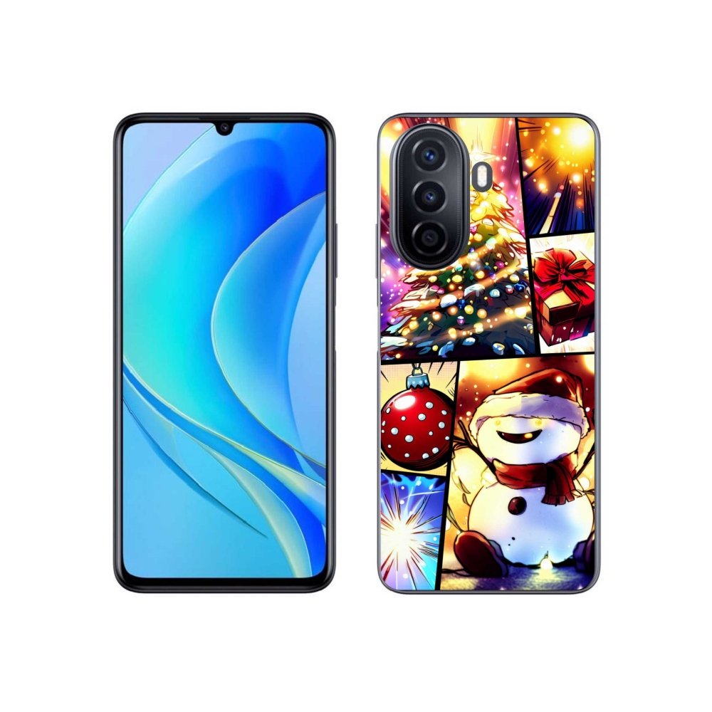 Gél borító mmCase a Huawei Nova Y70 készülékhez - karácsonyi motívumok 1
