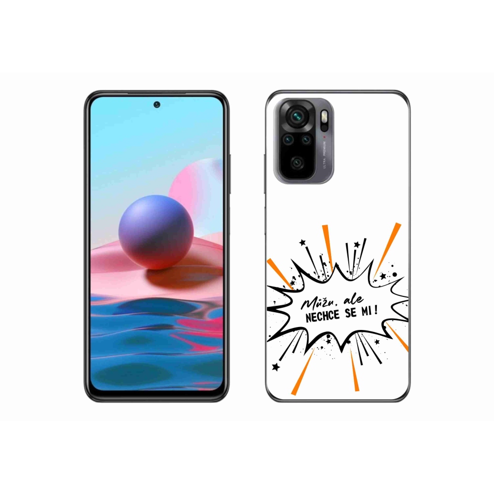 Gél borító mmCase a Xiaomi Poco M5s készülékhez - vicces szöveg 11 fehér háttér