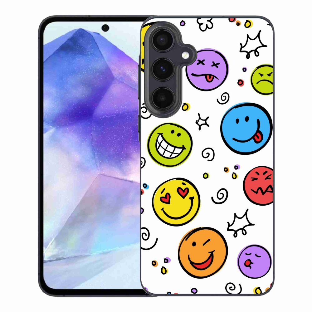 Gél borítás mmCase Samsung Galaxy A55 5G - smiley-khez