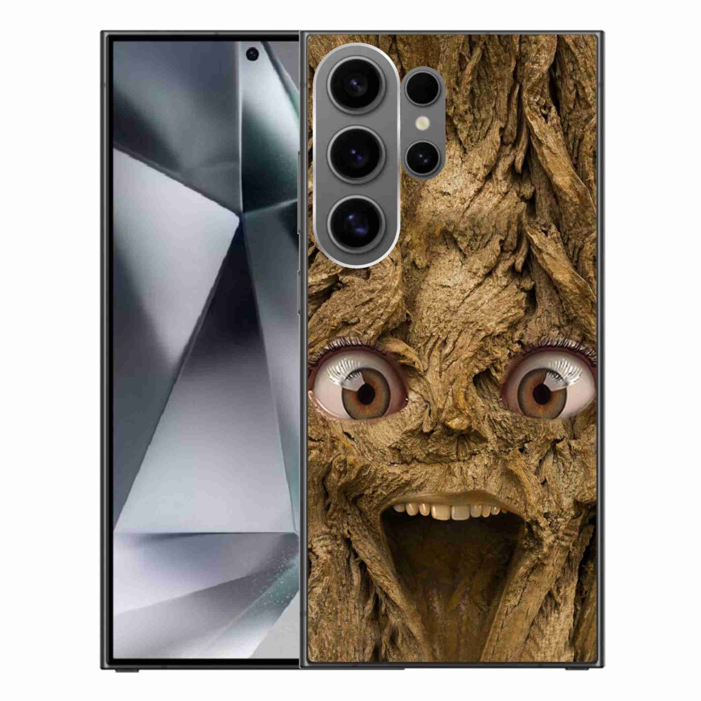 Gél borítás mmCase Samsung Galaxy S24 Ultra készülékhez - vidám fa szemekkel