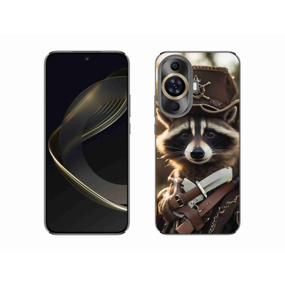 Gél borító mmCase a Huawei Nova 11-hez - mosómedve egyenruhában