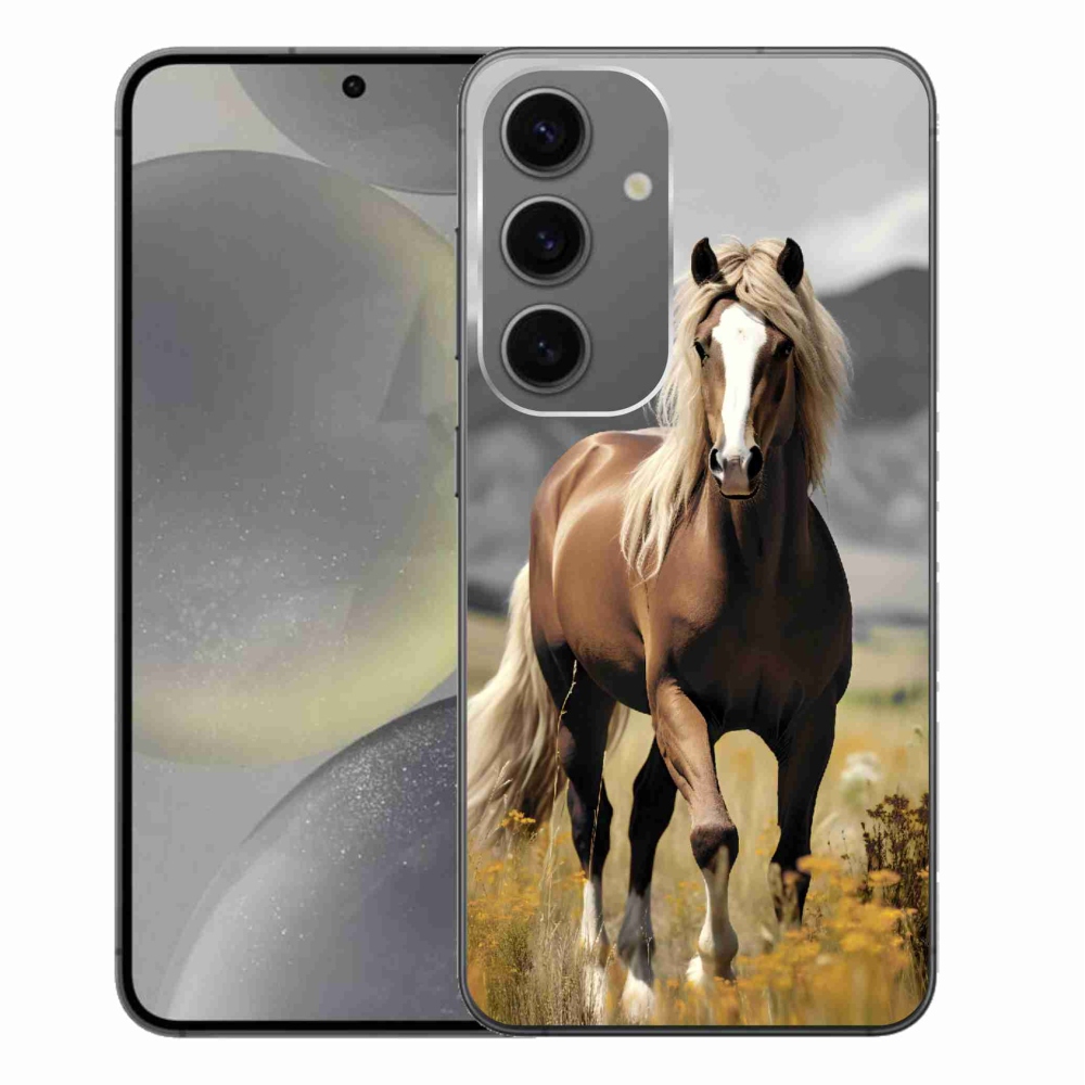 Gél védőhuzat mmCase Samsung Galaxy S24+ - barna ló 1