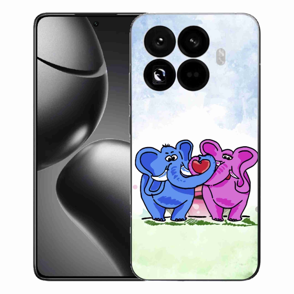 Gél borítás mmCase a Xiaomi 15T Pro számára - szerelmes elefántok