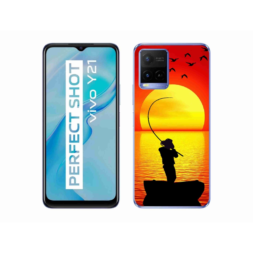Zselés borítás mmCase a Vivo Y21/Y21s/Y33s készülékhez - horgászat