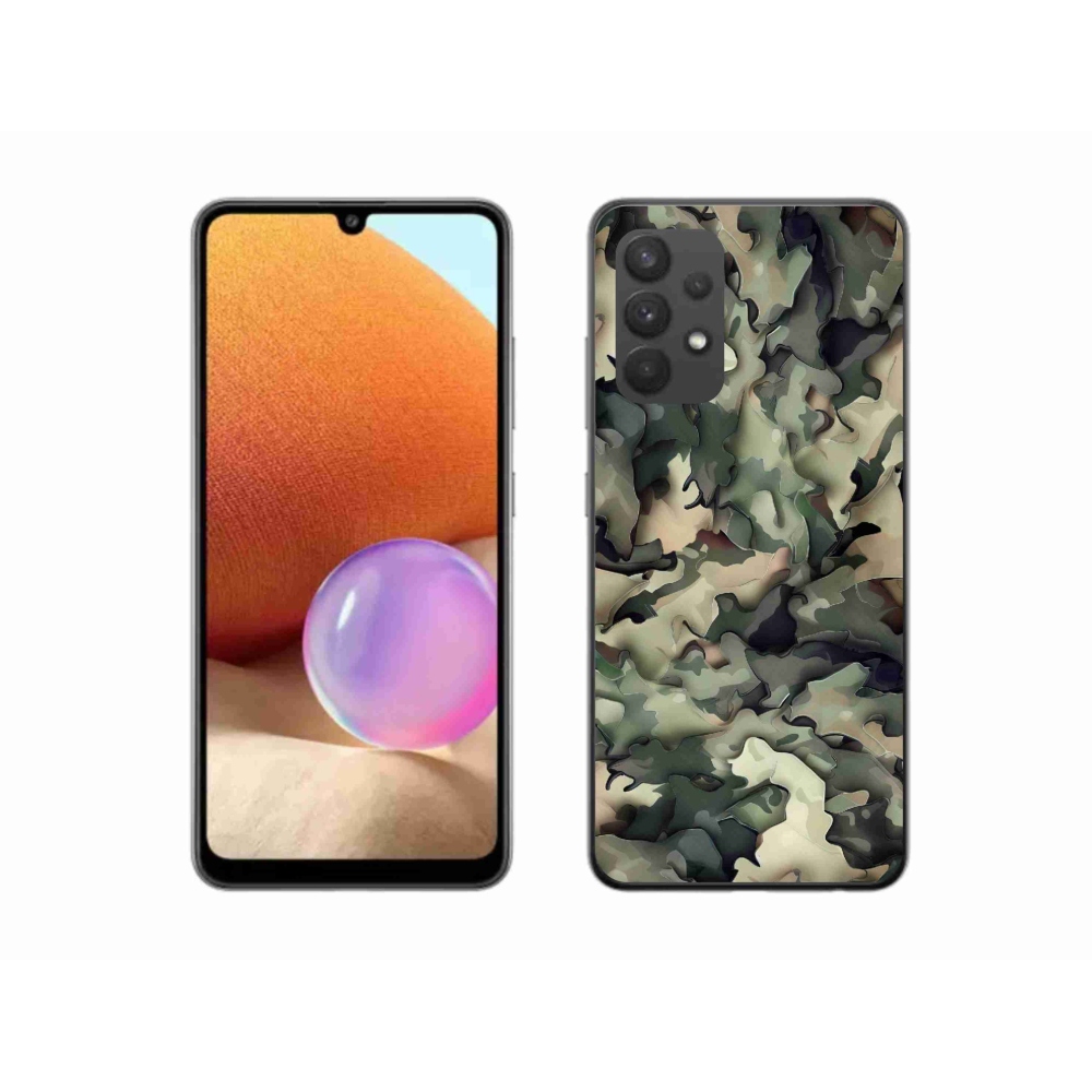 Zselés borítás mmCase Samsung Galaxy A32 4G - terepszínű minta 9