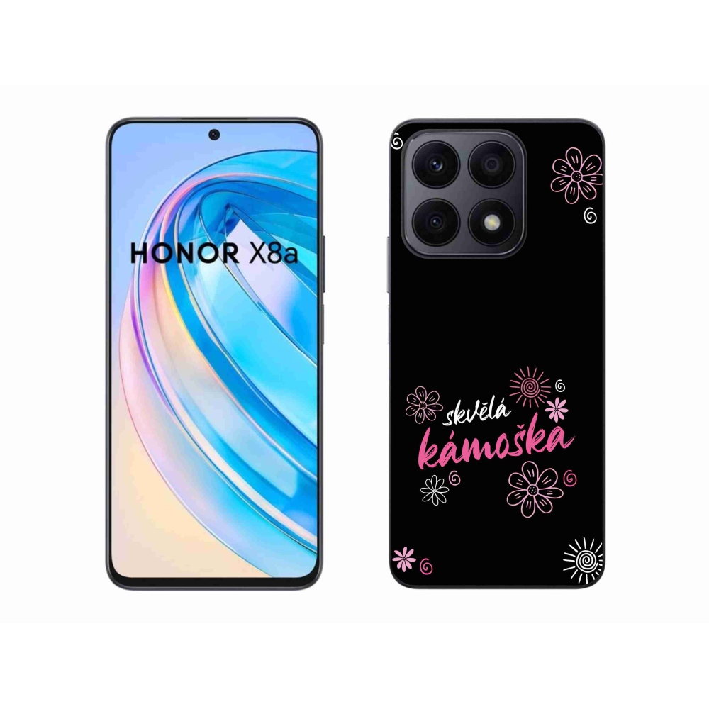 Gél borító mmCase a Honor X8a számára - nagyszerű haver fekete háttérrel