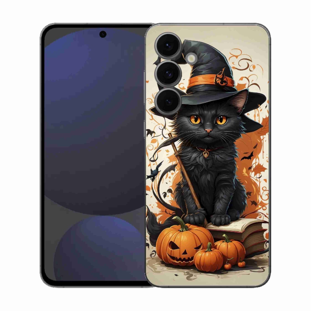 Zselés borítás mmCase Samsung Galaxy S25 FE - macskás varázslóhoz