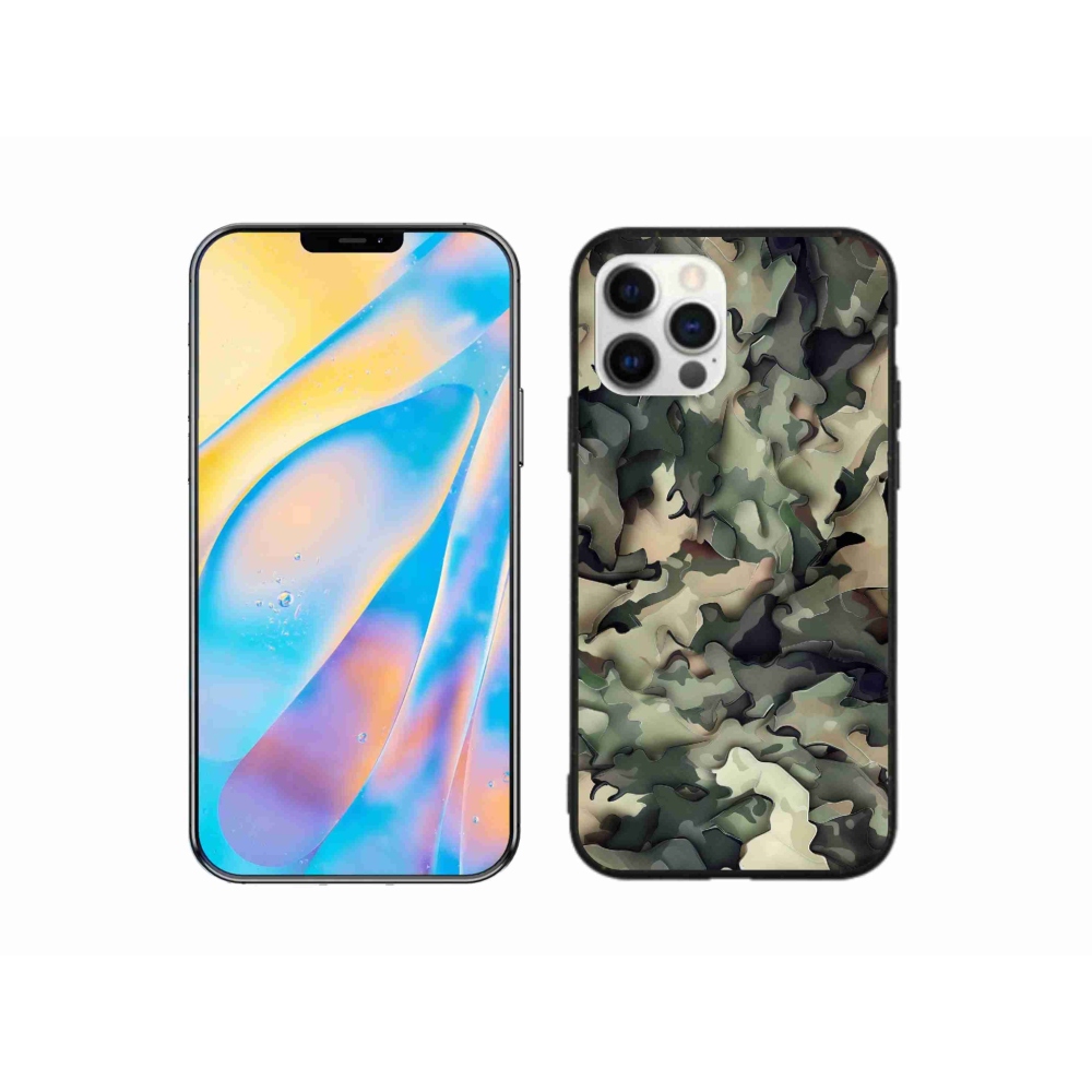 Zselés borítás mmCase iPhone 12 készülékhez - terepszínű minta 9