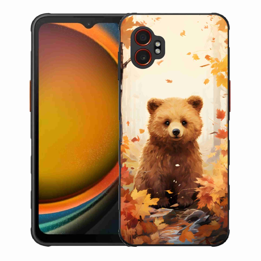 Zselés borítás mmCase Samsung Galaxy Xcover 7 Pro - medve az erdőben