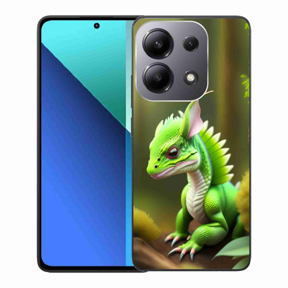Gél borítás mmCase a Xiaomi Redmi Note 13-hoz - zöld sárkány