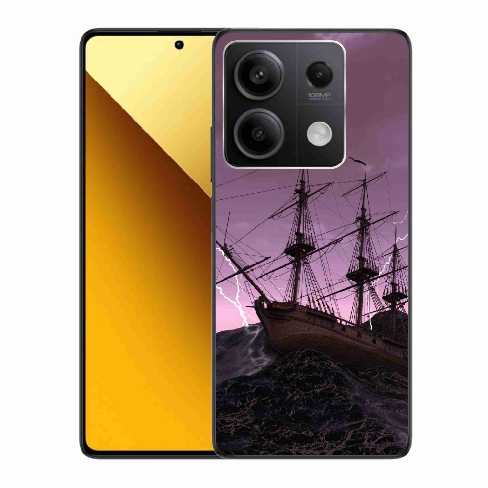 Gél borítás mmCase a Xiaomi Redmi Note 13 5G-hez - hajó a viharban