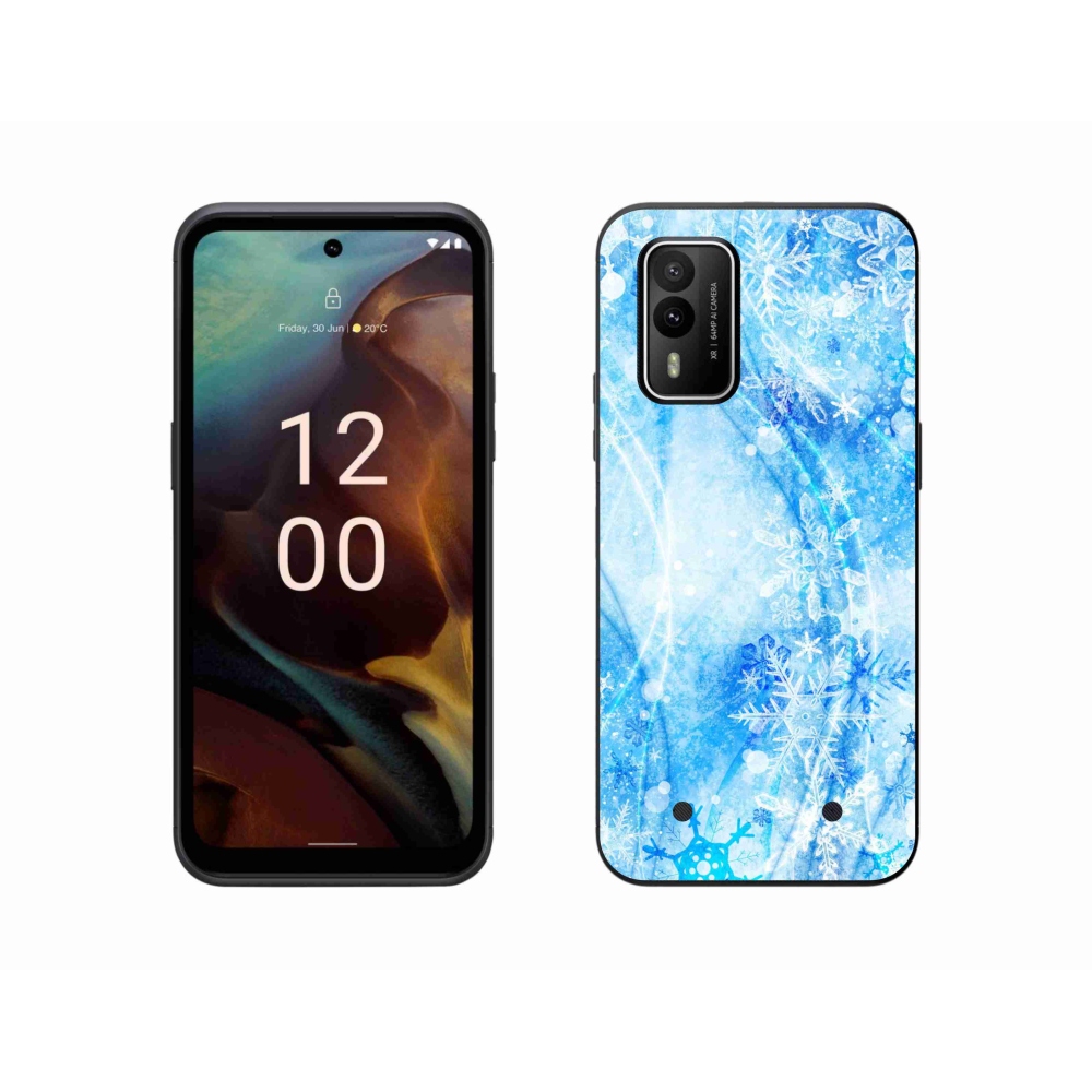Zselés borítás mmCase a Nokia XR21 készülékhez - hópelyhek