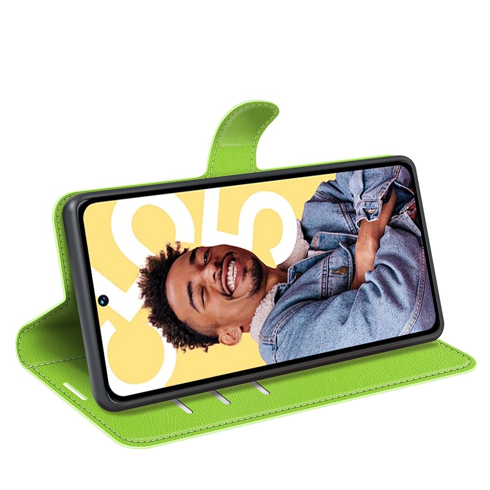 Litchi könyvtáska a Realme C55 készülékhez - zöld