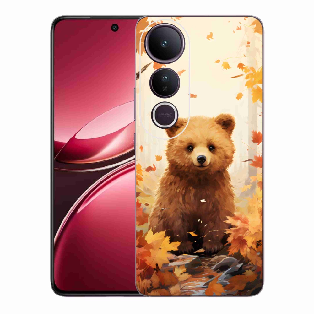 Gél borítás mmCase a Vivo V50 Lite 4G/5G készülékhez - medve az erdőben