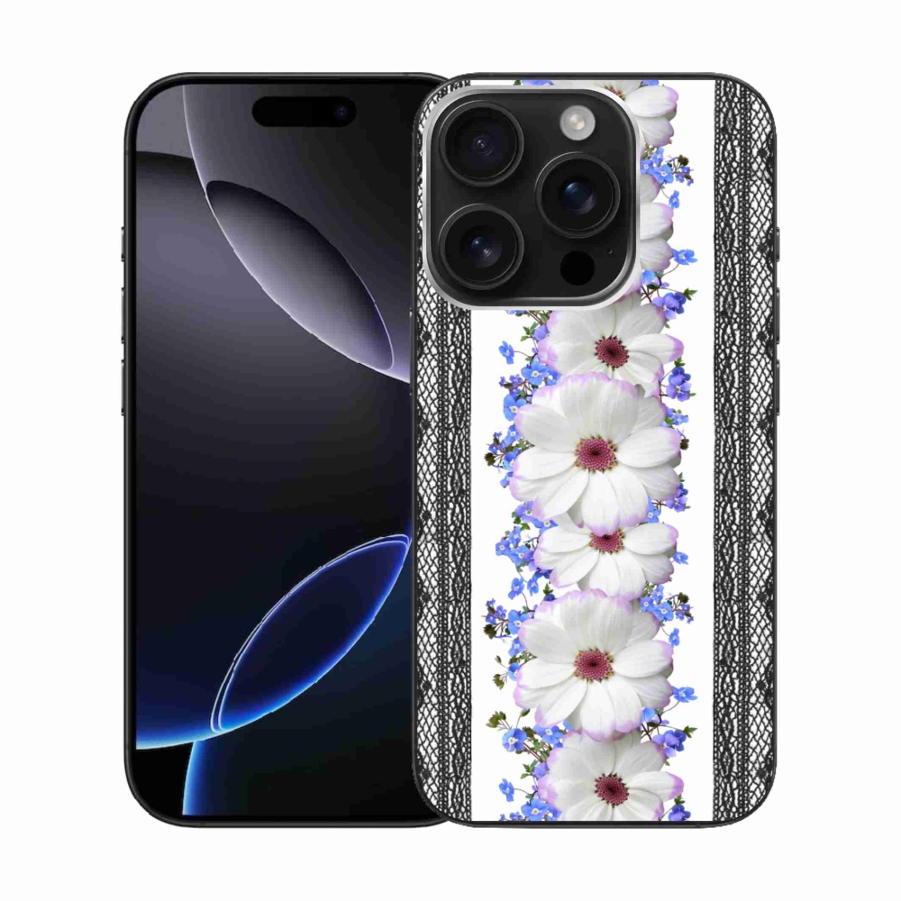 Zselés borítás mmCase iPhone 16 Pro készülékhez - virágok 8