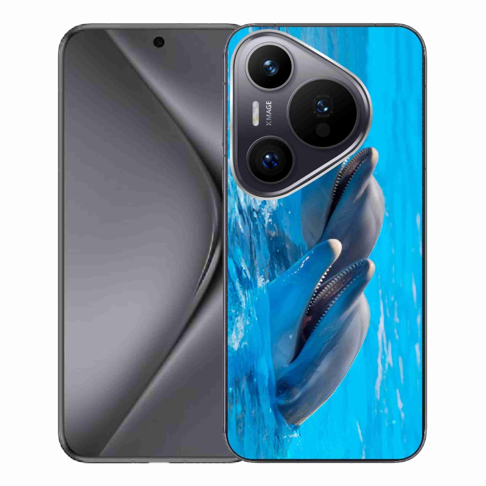 Gél borítás mmCase a Huawei Pura 70 Pro készülékhez - delfinek