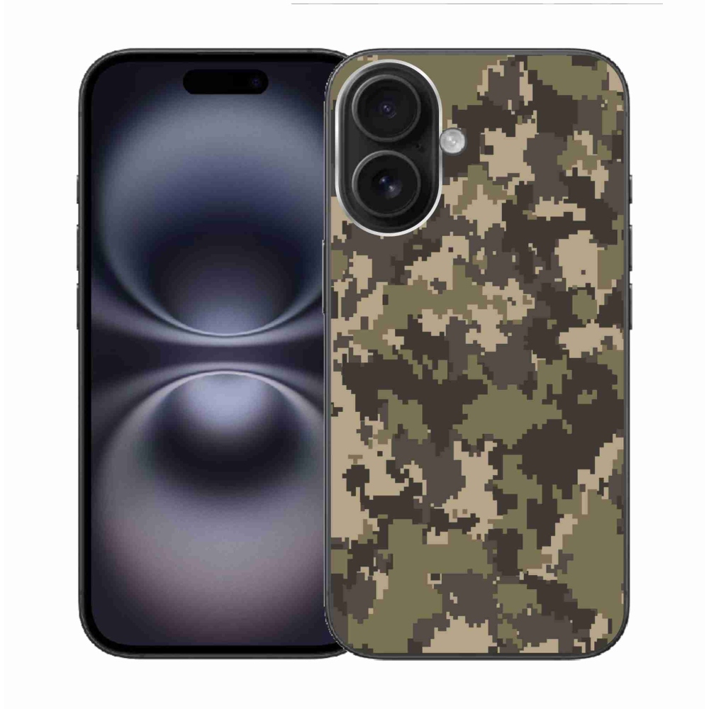 Zselés borítás mmCase iPhone 16 készülékhez - terepszínű minta 12