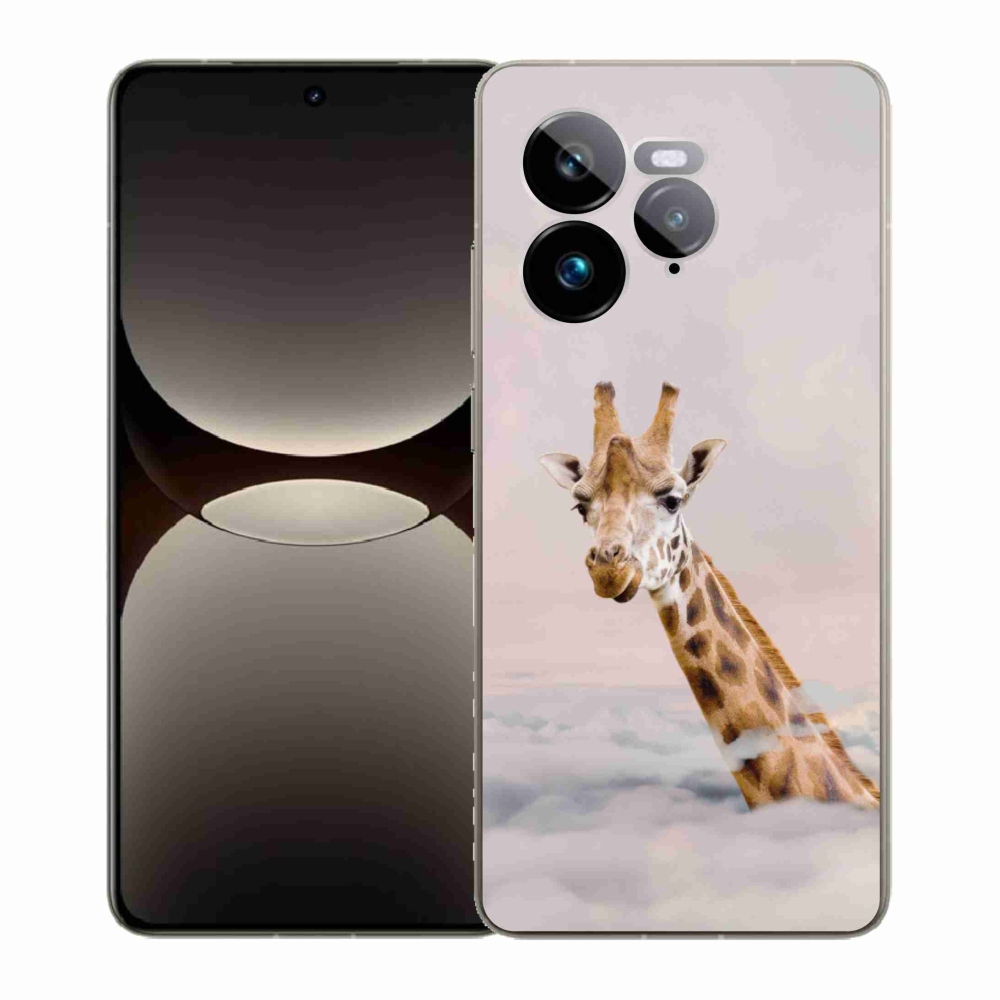 Gél borítás mmCase a Realme GT 7 Pro 5G-n - zsiráf a felhőkben