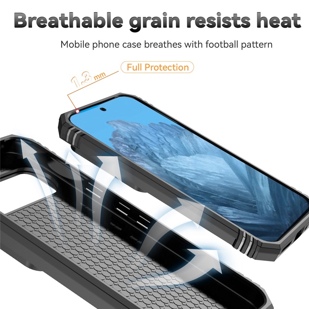 Csúszásálló borítás a Google Pixel 10 Pro/Pixel 10/9 Pro/9 készülékhez - fekete