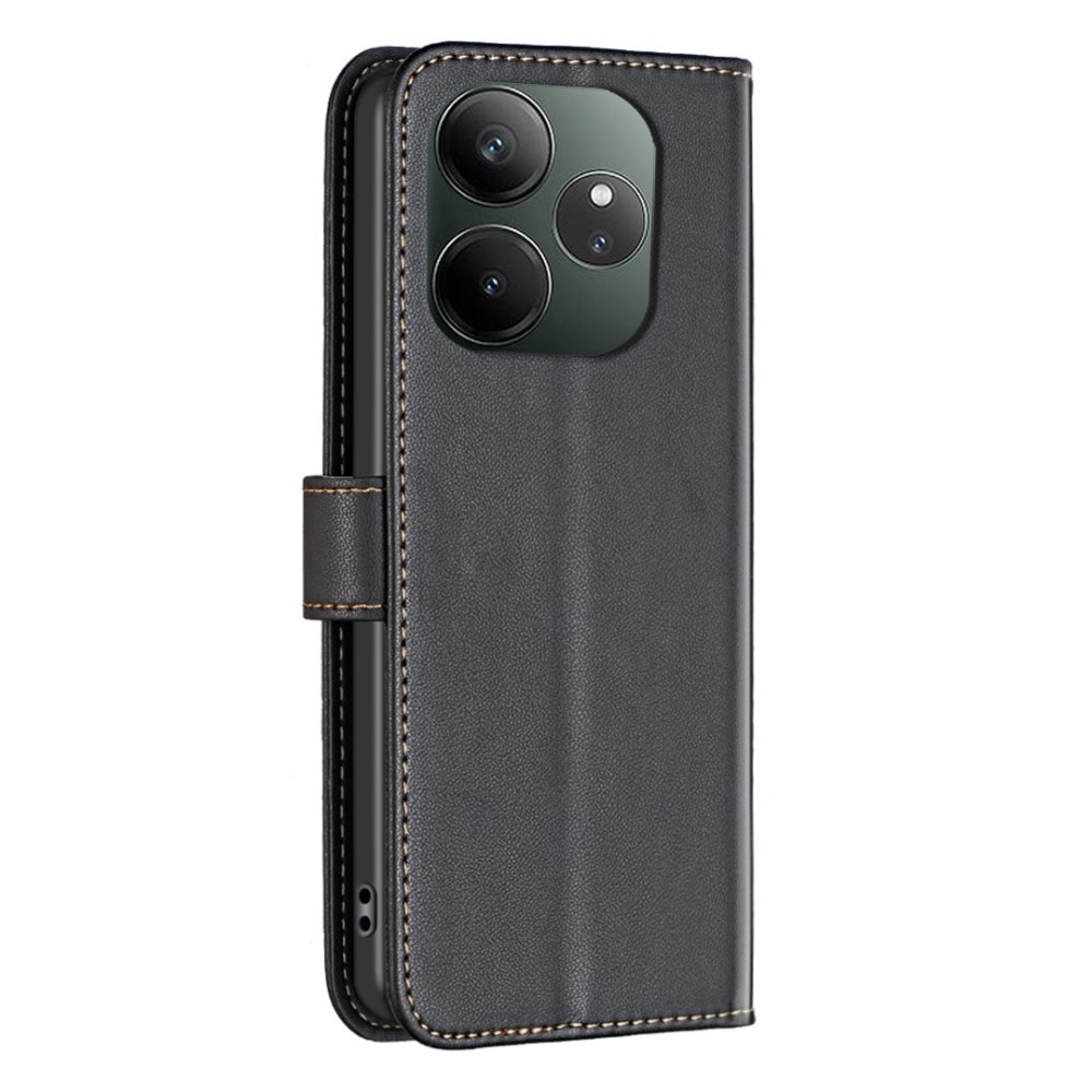 BNF könyvtáska a Realme GT 6 5G/GT 6T 5G készülékhez - fekete