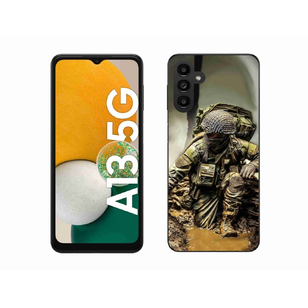 Zselés borítás mmCase Samsung Galaxy A13 5G - katona