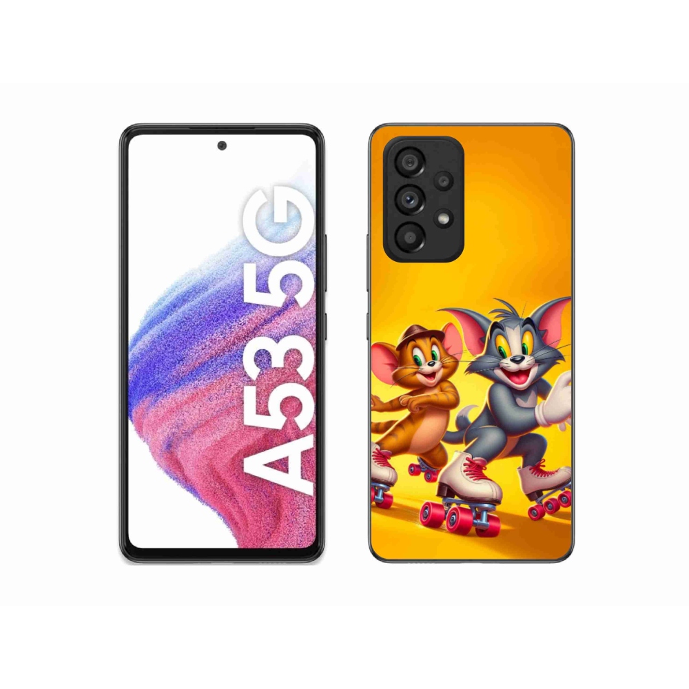 Zselés borítás mmCase Samsung Galaxy A53 5G készülékhez - tom and jerry