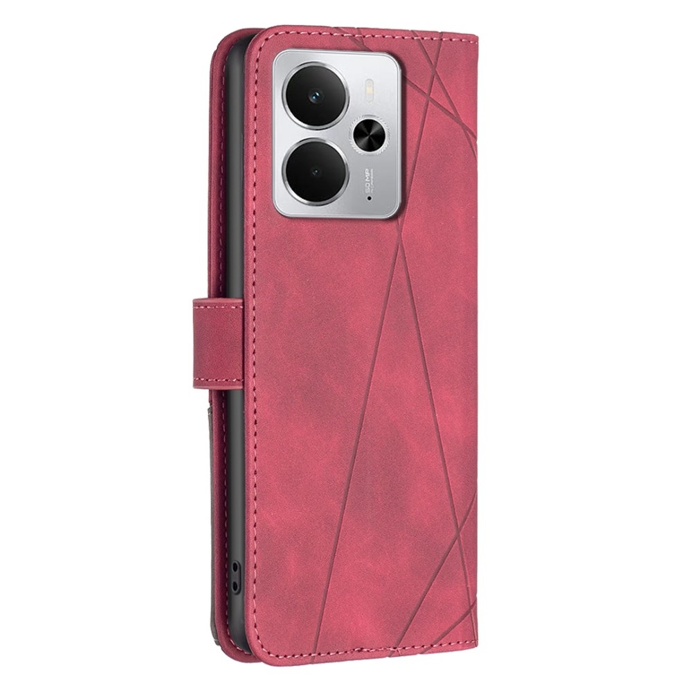 COLOR BNF könyvtáska a Realme 14 5G-hez - piros színű