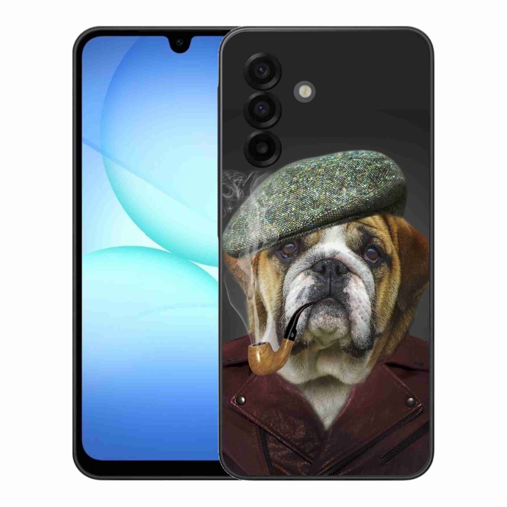 Gél borítás mmCase Samsung Galaxy A17 4G/5G - kutya csővel