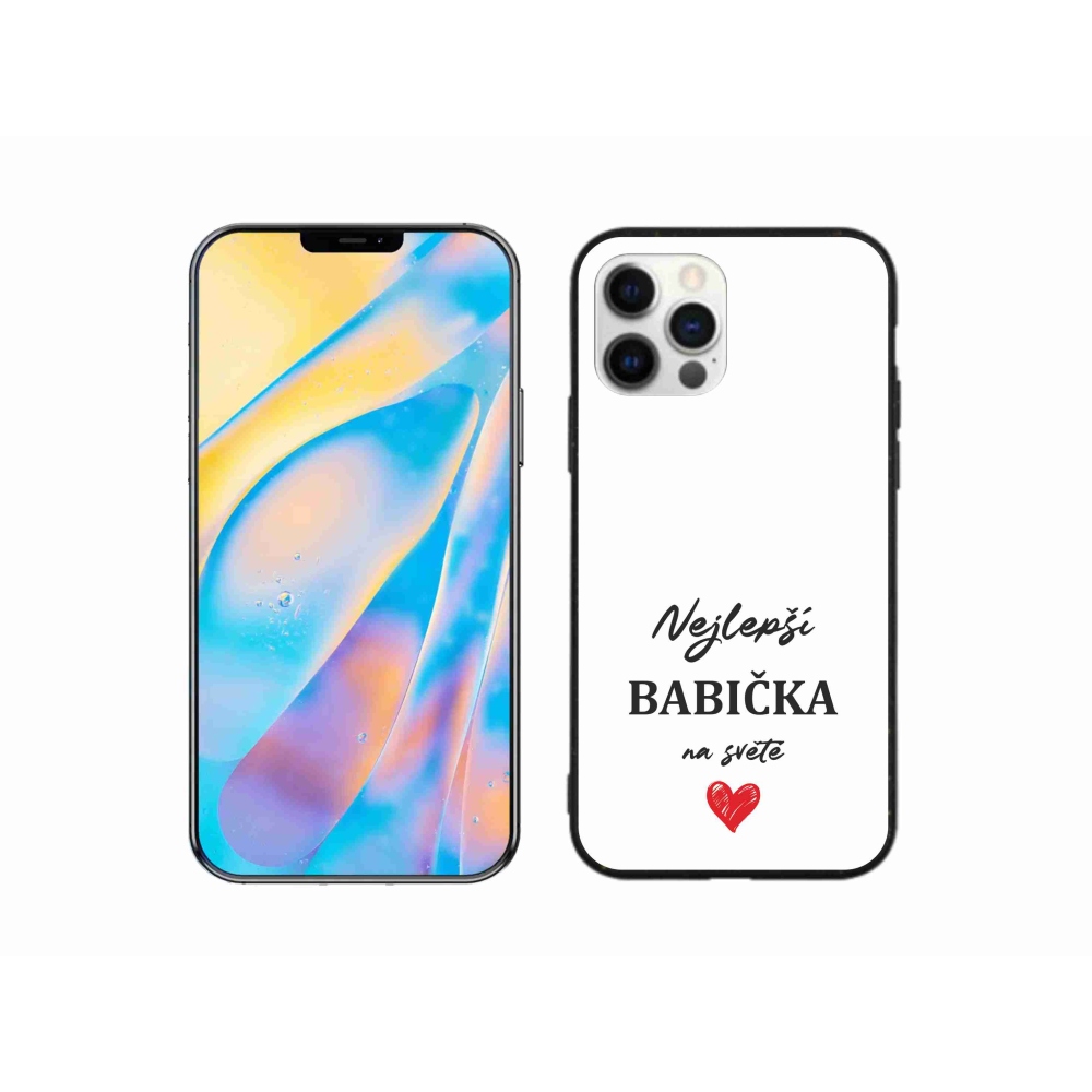 Gél borítás mmCase iPhone 12 készülékhez - Best Grandma 1 fehér háttér