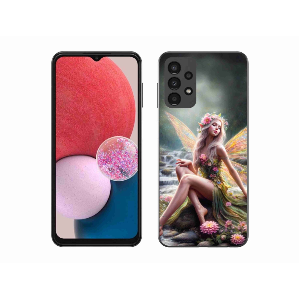 Gél borítás mmCase Samsung Galaxy A13 4G - pillangó nő 1