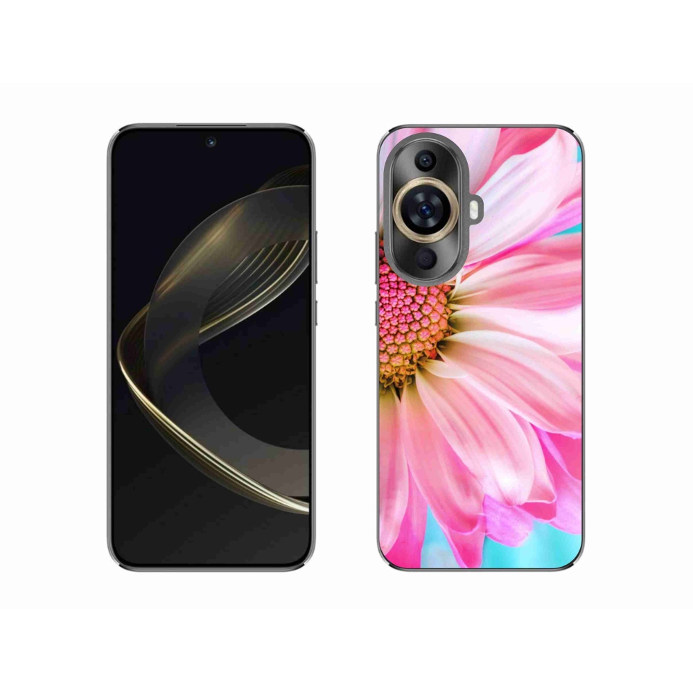 Gél borítás mmCase a Huawei Nova 11-hez - rózsaszín virág