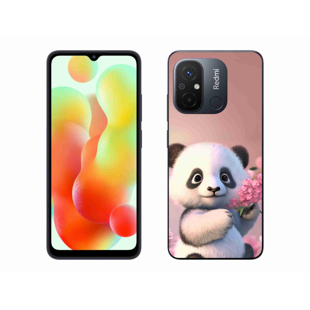 Gél borító mmCase a Xiaomi Redmi 12C-hez - aranyos panda