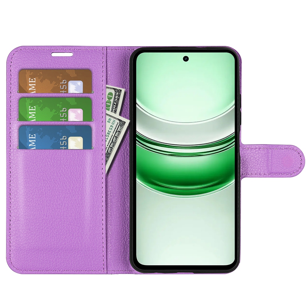 Litchi könyvtáska a Realme C71 készülékhez - lila