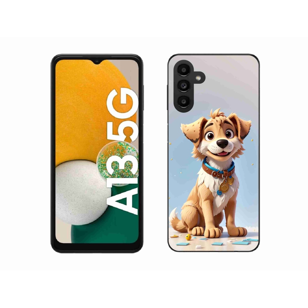 Zselés borítás mmCase Samsung Galaxy A13 5G - rajzfilm kiskutya számára