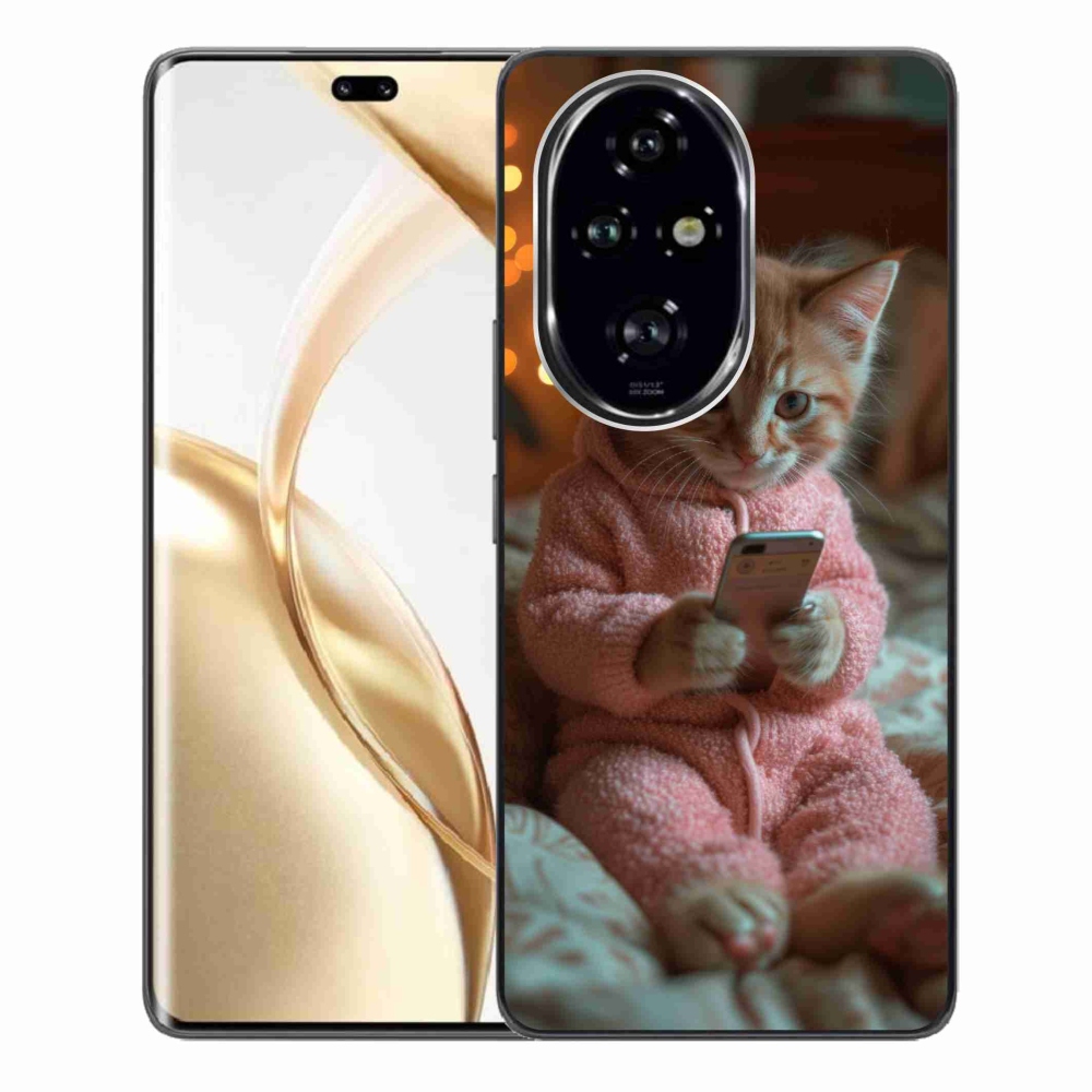 Zselés borítás mmCase a Honor 200 Pro 5G számára - baba a mobillal