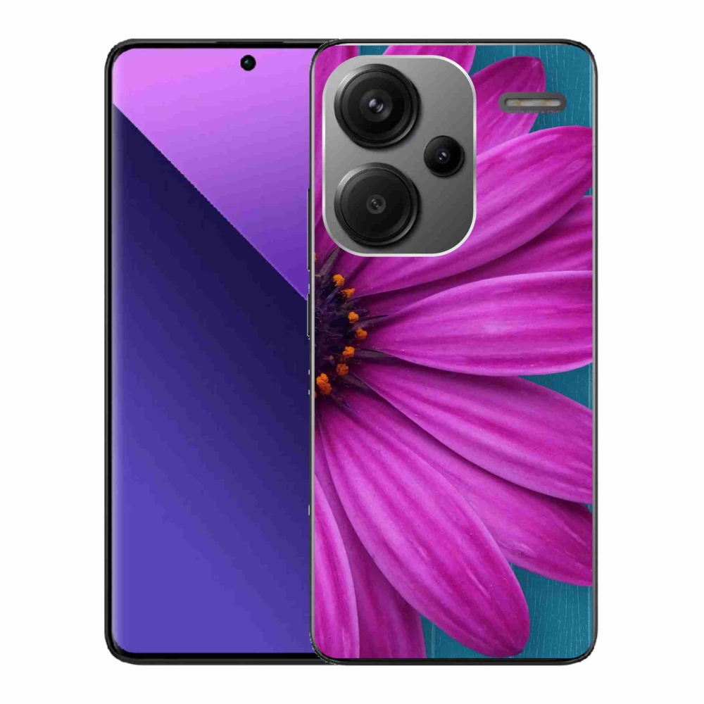 Gél tok mmCase a Xiaomi Redmi Note 13 Pro+ 5G-hez - lila margaréta