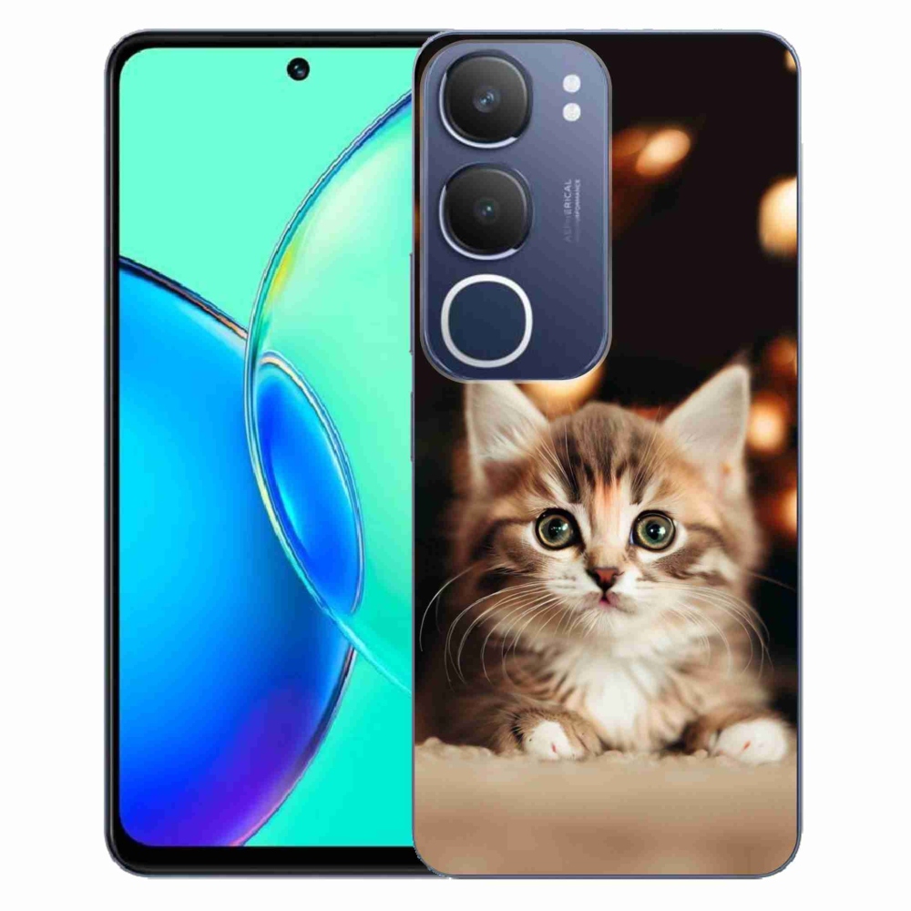 Gél borítás mmCase a Vivo Y19s készülékhez - aranyos cica 2