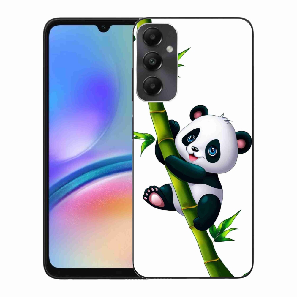 Gél borítás mmCase Samsung Galaxy A05s készülékhez - panda bambuszon
