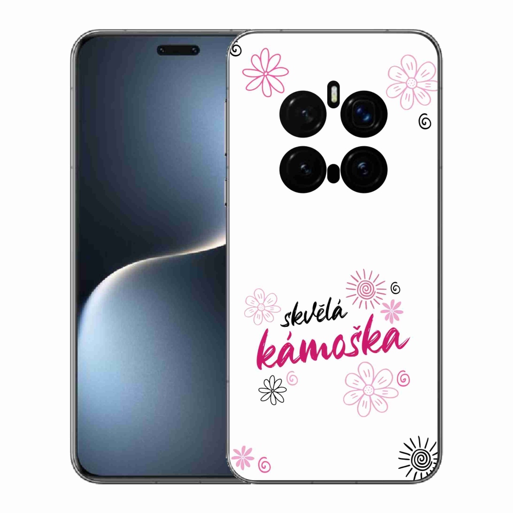 Gél borító mmCase a Honor Magic 7 Pro 5G-n - nagyszerű haver fehér háttérrel