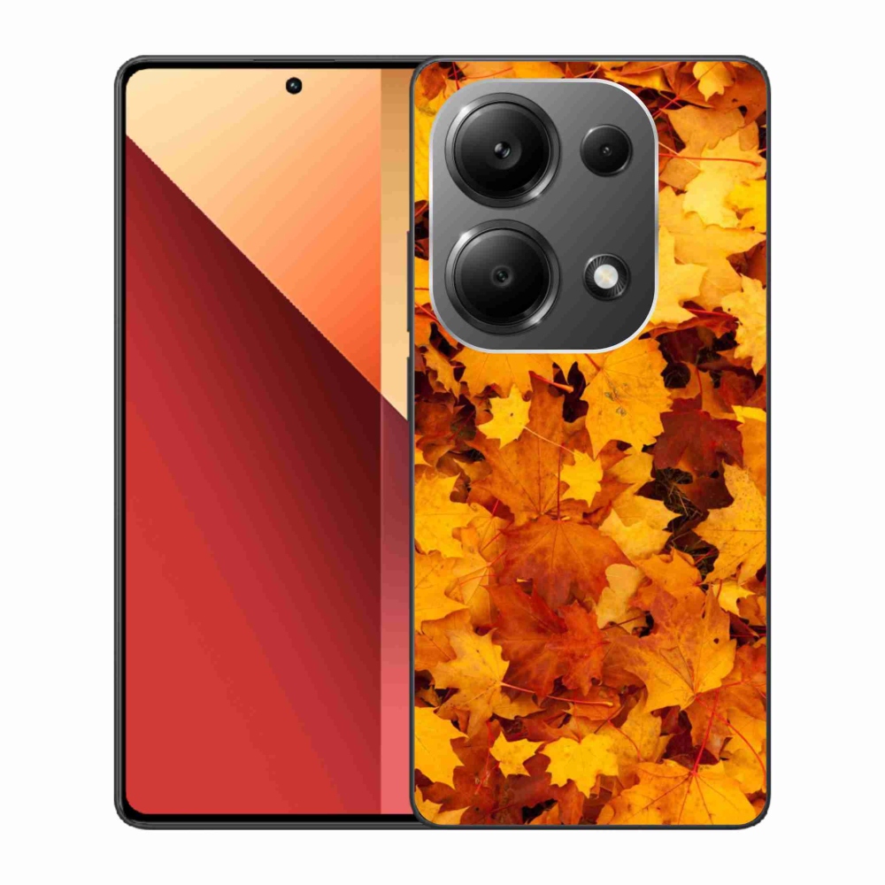 Gél borítás mmCase a Xiaomi Redmi Note 13 Pro 4G/Poco M6 Pro számára - juharlevelek
