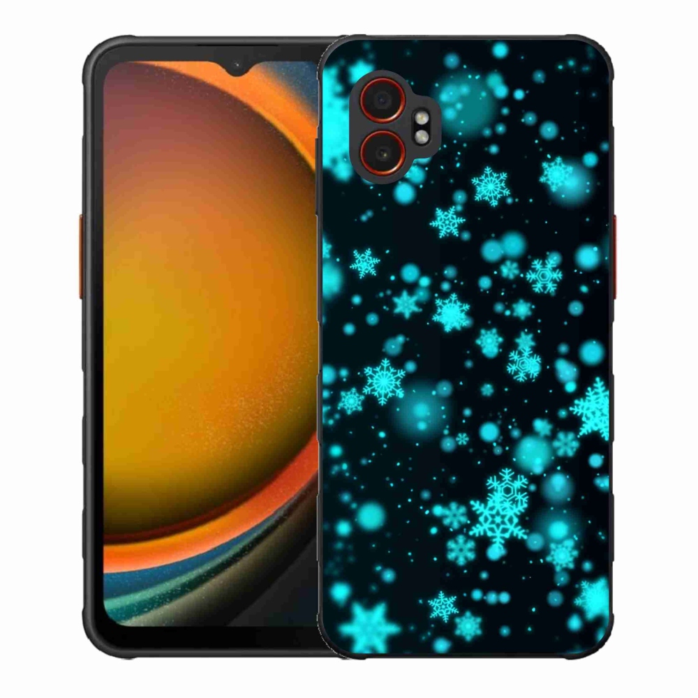 Gél védőhuzat mmCase Samsung Galaxy Xcover 7 Pro - hópelyhek 1